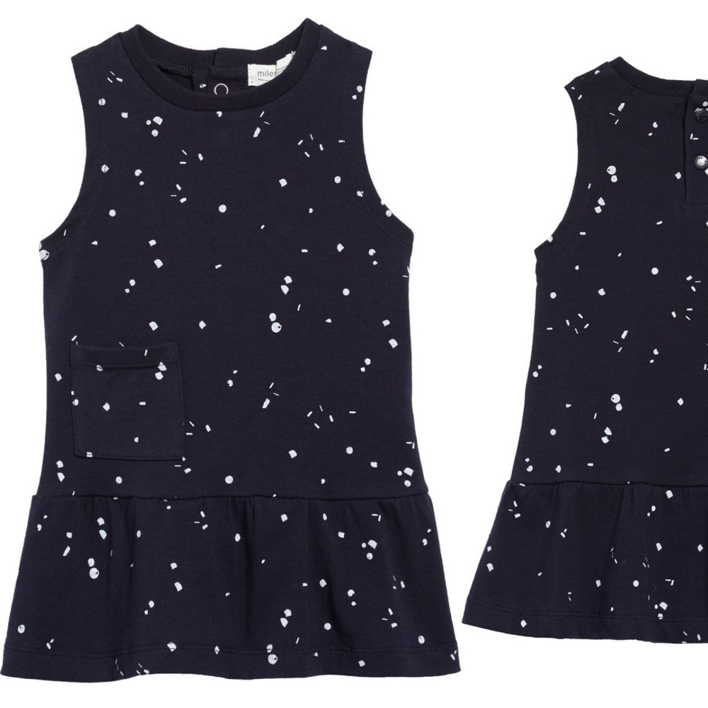 Miles baby-shift dress-dark blue-6 months